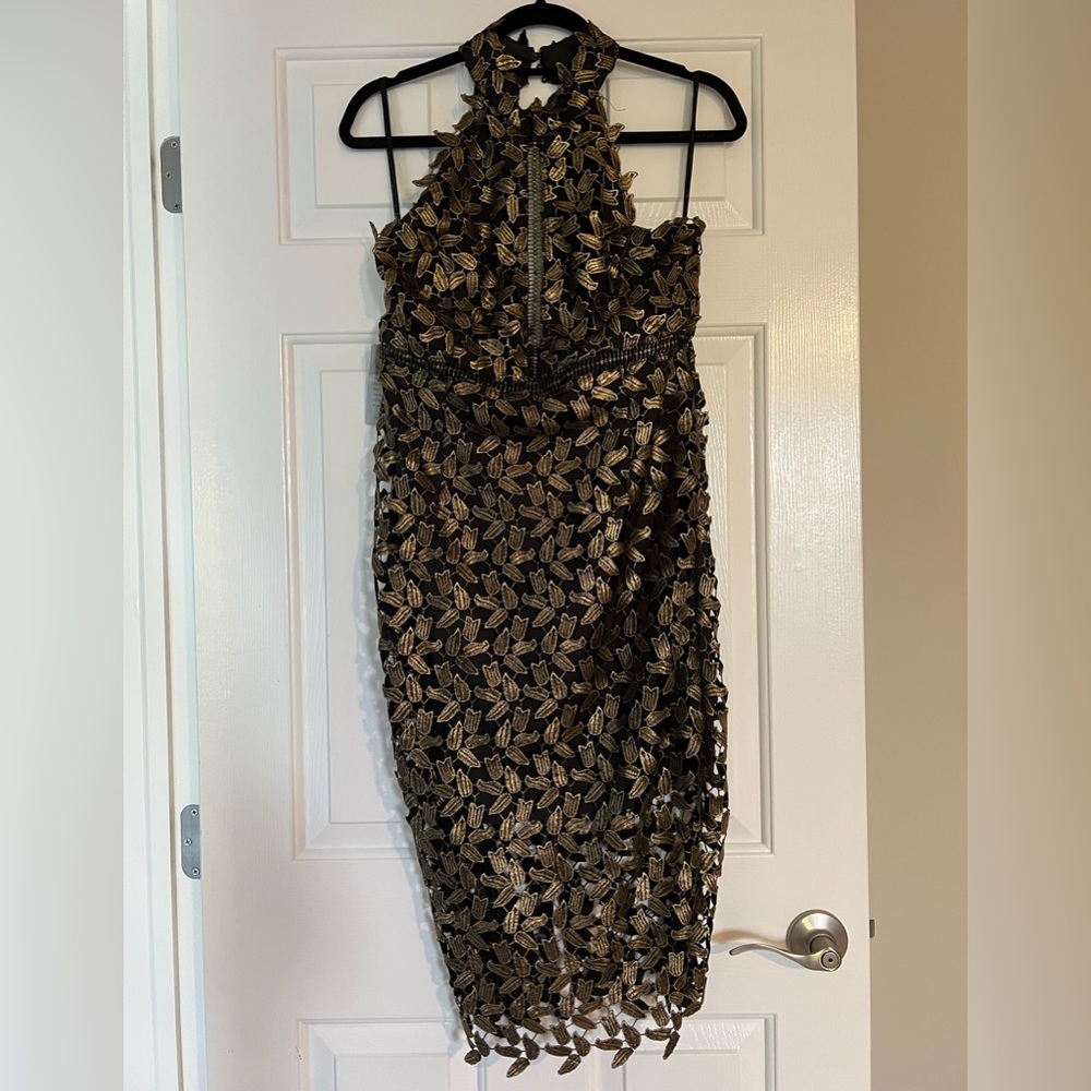 Brand New! Bardot halter dress size 10/L